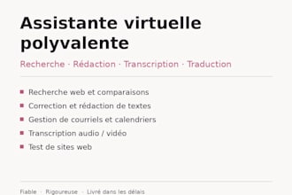 do web research, writing, editing, transcription and admin tasks