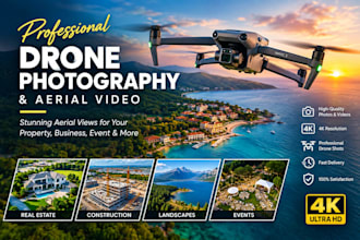professional drone videophotography and photography