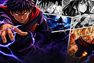draw custom manga pages, comic panels and webcomic art