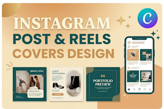 design professional instagram posts and reels covers