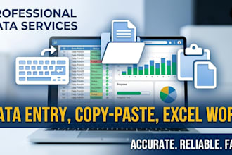 do accurate data entry and copy paste work