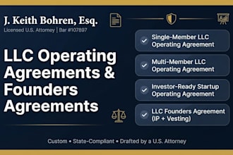 draft a robust multi member llc operating agreement