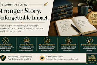 provide development editing, for your short story or novel
