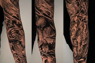 create dark tattoo art