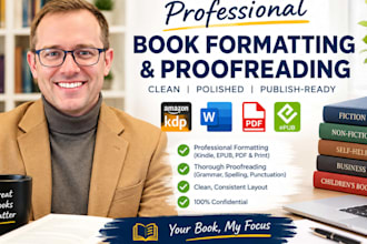 format and proofread your book for KDP and print publishing