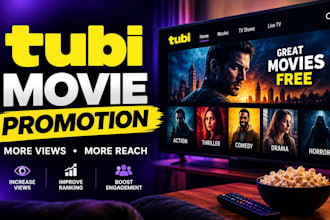do organic tubi movie promotion boost tubi movie ranking views and engagement