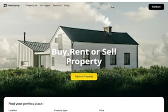 wix real estate website property management website roofing constuction website
