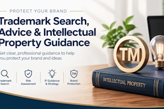 provide trademark search, advice, and intellectual property guidance