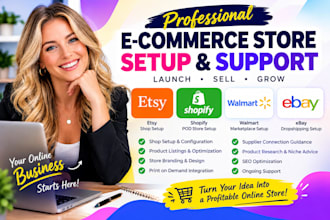 setup etsy shop, etsy print on demand, shopify pod, walmart, ebay dropshipping