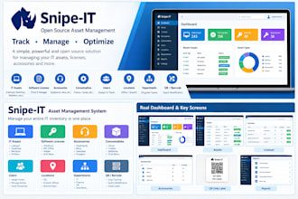 setup and configure snipe IT asset management system