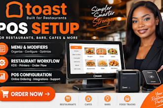 setup toast pos restaurant system, menu, modifiers