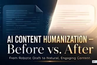 humanize, rewrite, factcheck ai content, chatgpt easy writing, ai content edit