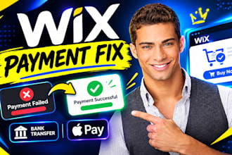 do wix shopping cart error payment failed,wix bank transfer applepay integration