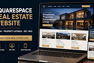 build a squarespace real estate website with idx mls integration