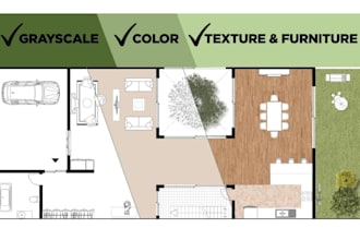 draw and redraw a 2d floor plan and architectural plans