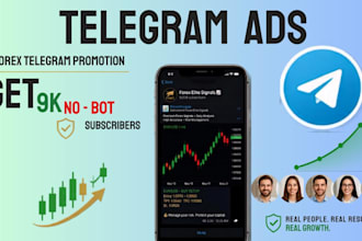 boost forex channel to 9k no bot telegram subs via telegram ads, forex promotion