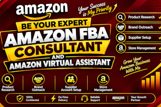 be your expert amazon fba consultant and amazon virtual assistant