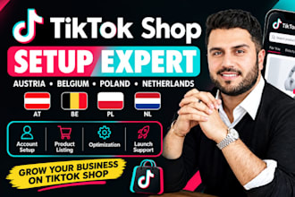 setup and optimize tiktok shop austria belgium poland netherlands