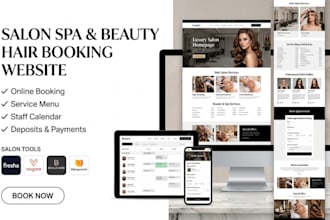 build a salon, spa, beauty and hair booking website