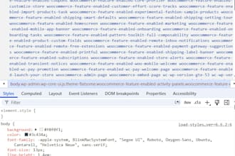 fix wordpress, woocommerce, and shopify bugs or CSS layout errors