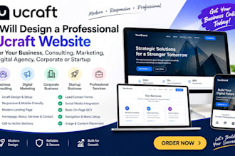 design business consulting marketing digital corporate startup ucraft website