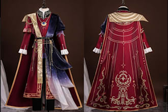 sew anime cosplay halloween suit  fabric cloth game movie character cloths