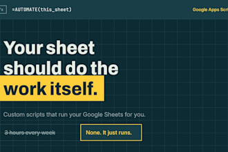 automate your sheets with a custom google apps script