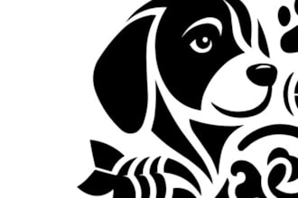 design animal pet dog and cat logo