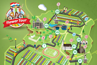 design custom festival site maps for outdoor events fairs and concerts