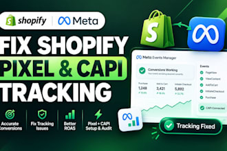 fix shopify meta pixel capi and conversion tracking