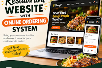 create a restaurant website with online ordering system