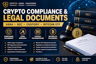 write vara sec crypto compliance custody legal opinion and bitcoin etf documents