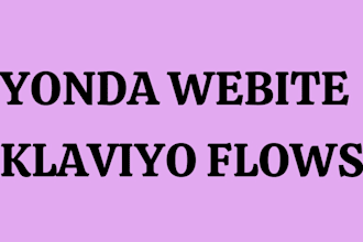 design yonda email flows klaviyo