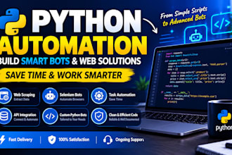 create python automation bot for web scraping and tasks