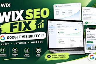 optimize wix website SEO, fix issues and improve google visibility