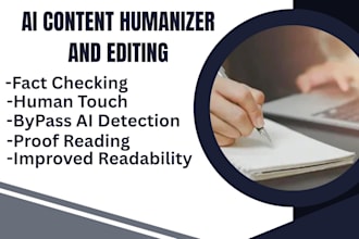 edit and humanize your ai books, essay, and ai writing