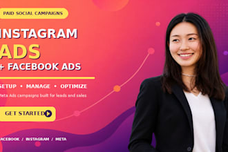 setup instagram ads campaign, fb ads, facebook ads and meta ads management