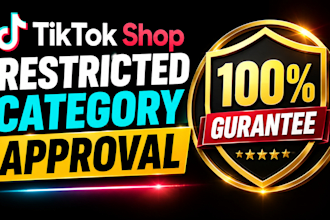 help with tikok shop restricted category very fast