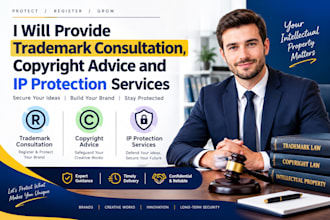 provide trademark consultation, copyright advice and IP protection services