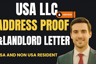do llc proof of address lease of agreement usa physical address for non resident