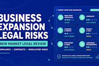 identify legal risks for your business expansion or new market