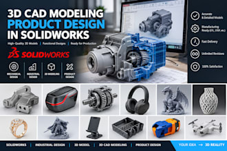 3d cad modeling  solidworks  industrial and  product design