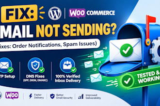 fix woocommerce smtp email not sending and order notification issues