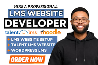 build wordpress lms, zlms, ai powered lms, moodle lms, talentlms website design