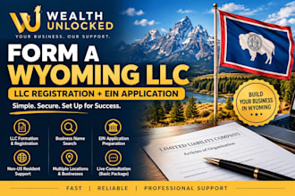 form a wyoming llc with llc registration and prepare ein application