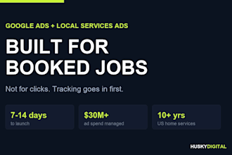 set up google ads and local services ads for home services
