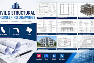 be your civil structural engineering drawings california, florida, texas, permit
