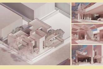 do complete architecture project with sheets and layout