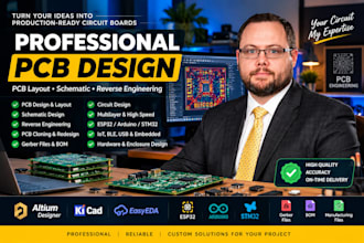 reverse engineer pcb design into pcb schematic design pcb layout, gerber files