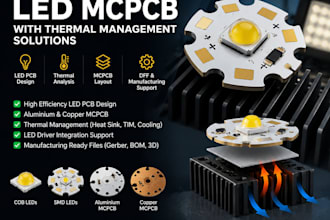 design high power led mcpcb with thermal management solutions